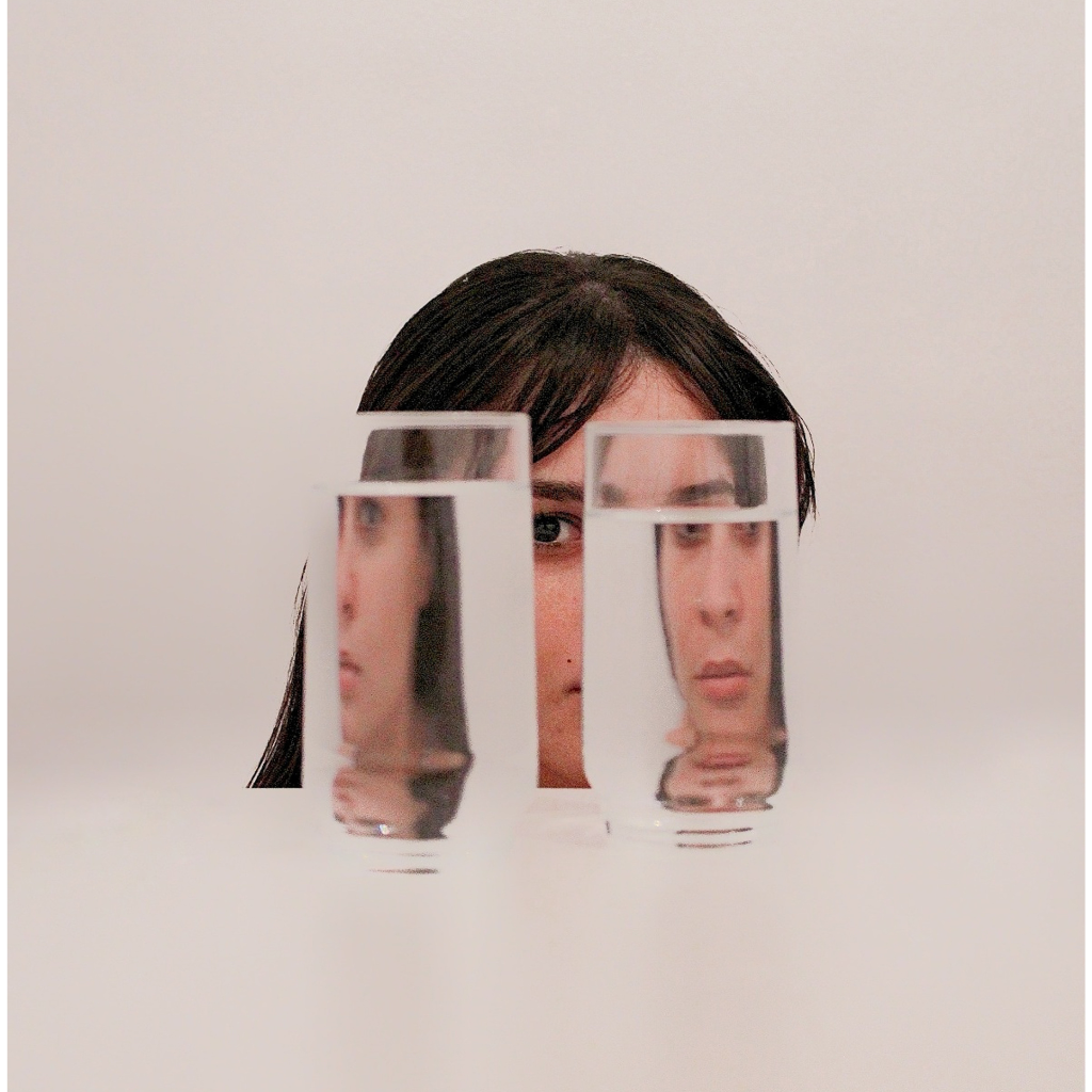 fotografia de retrato reflexo copos