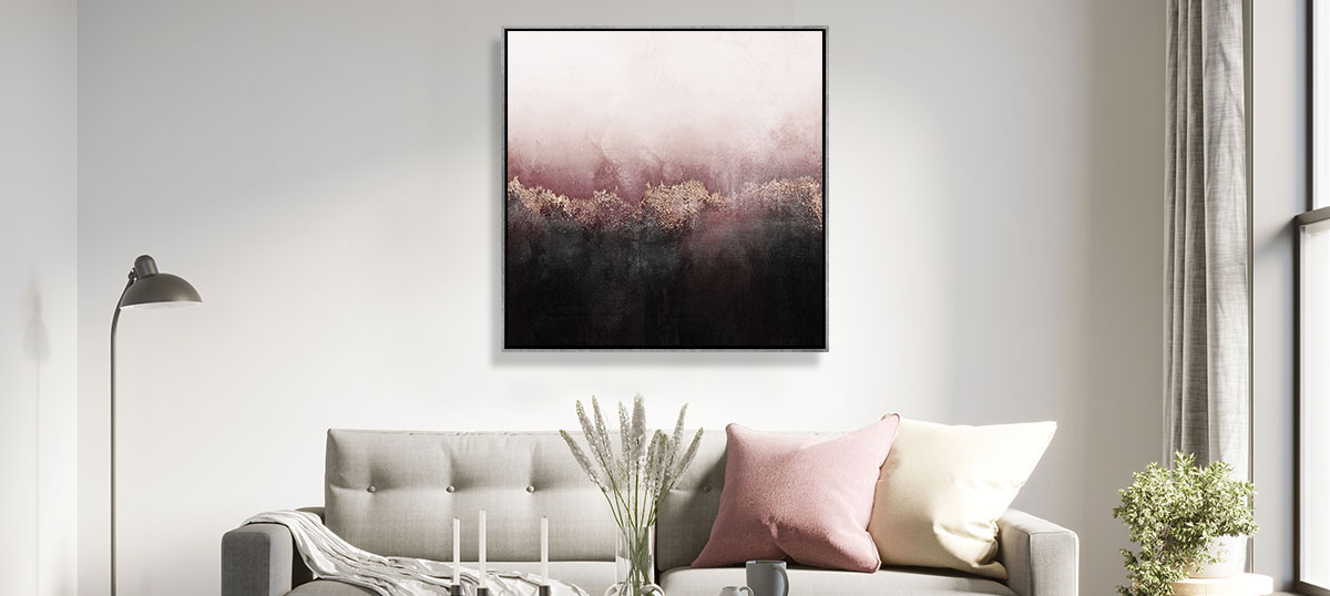 fotografar obras de arte-quadro em living room