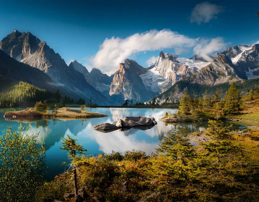 foto de paisagem gerada por AI