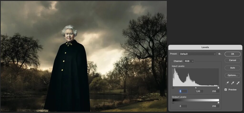 Rainha Elisabeth por Annie Leibovitz